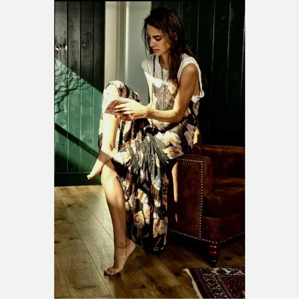 Free People Make Your Move Floral Maxi Slip Dress